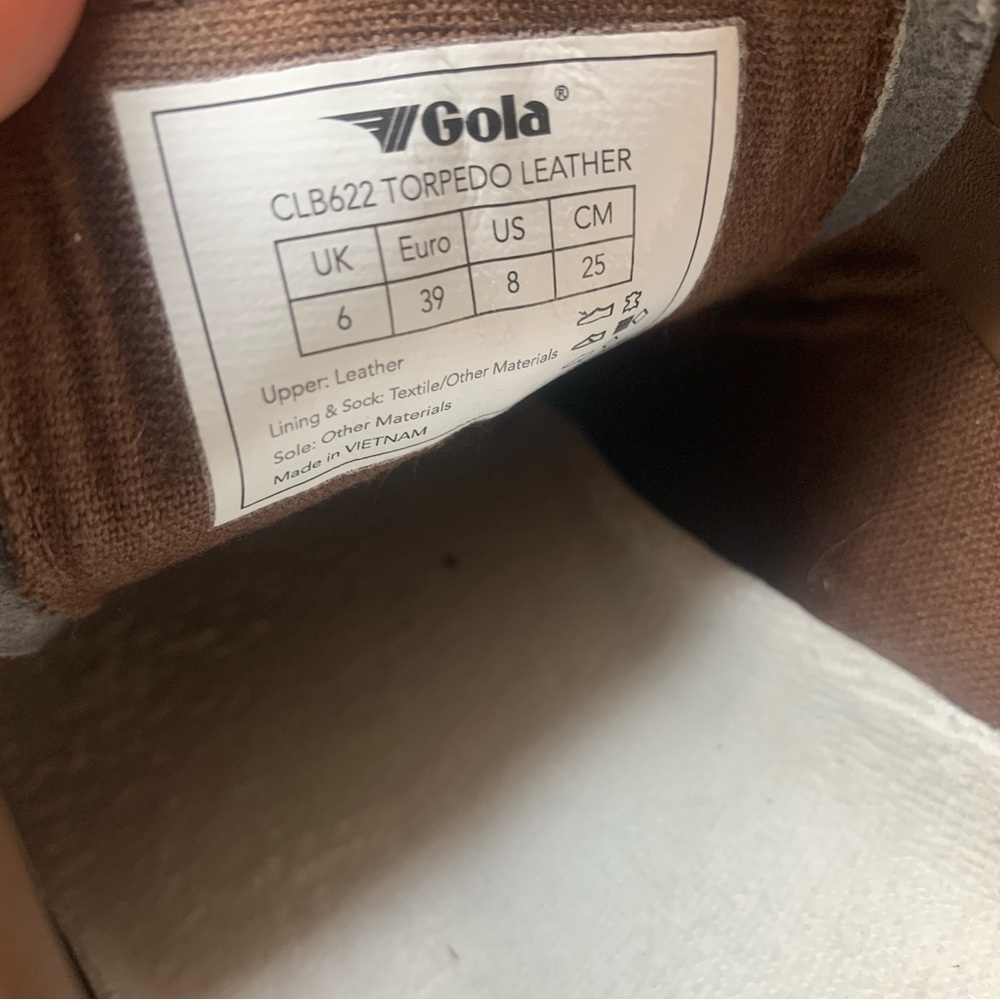 Gola Leather Torpedo Sneakers NWOT - Picture 4 of 10